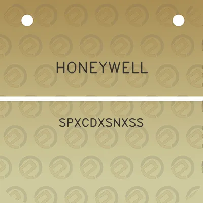 honeywell-spxcdxsnxss