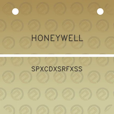 honeywell-spxcdxsrfxss