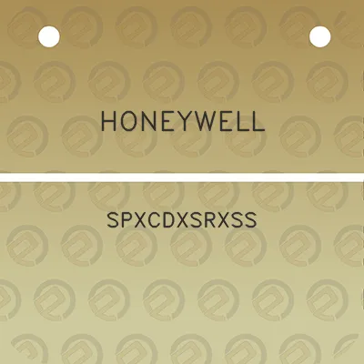 honeywell-spxcdxsrxss