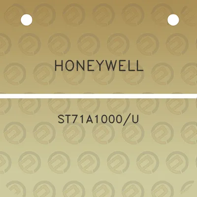 honeywell-st71a1000u