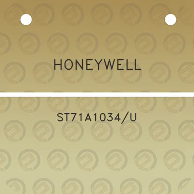 honeywell-st71a1034u