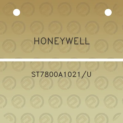 honeywell-st7800a1021u