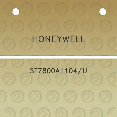 honeywell-st7800a1104u