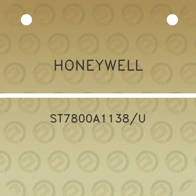 honeywell-st7800a1138u