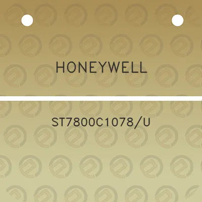 honeywell-st7800c1078u