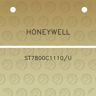 honeywell-st7800c1110u