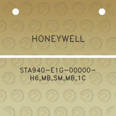 honeywell-sta940-e1g-00000-h6mbsmmb1c