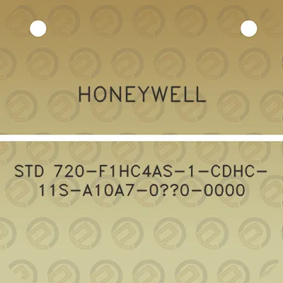 honeywell-std-720-f1hc4as-1-cdhc-11s-a10a7-00-0000