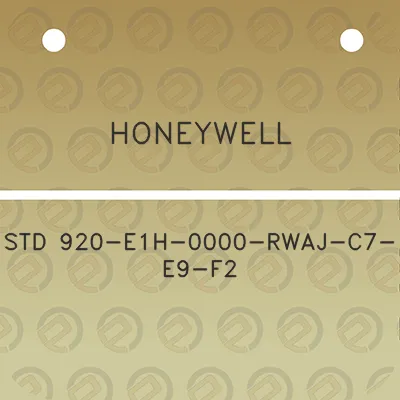 honeywell-std-920-e1h-0000-rwaj-c7-e9-f2