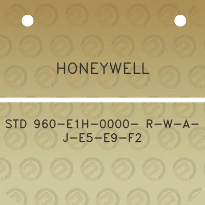 honeywell-std-960-e1h-0000-r-w-a-j-e5-e9-f2