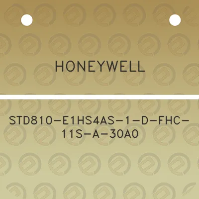 honeywell-std810-e1hs4as-1-d-fhc-11s-a-30a0