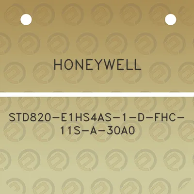 honeywell-std820-e1hs4as-1-d-fhc-11s-a-30a0