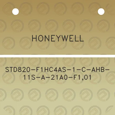 honeywell-std820-f1hc4as-1-c-ahb-11s-a-21a0-f101