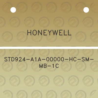 honeywell-std924-a1a-00000-hc-sm-mb-1c