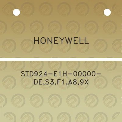 honeywell-std924-e1h-00000-des3f1a89x