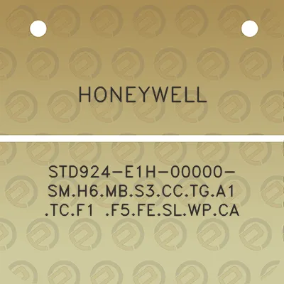 honeywell-std924-e1h-00000-smh6mbs3cctga1-tcf1-f5feslwpca