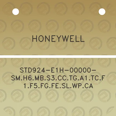 honeywell-std924-e1h-00000-smh6mbs3cctga1tcf1f5fgfeslwpca