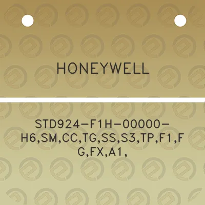 honeywell-std924-f1h-00000-h6smcctgsss3tpf1fgfxa1