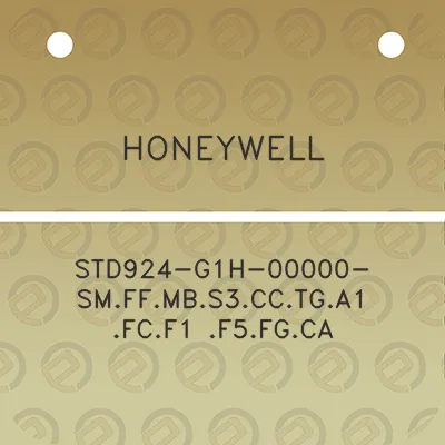 honeywell-std924-g1h-00000-smffmbs3cctga1-fcf1-f5fgca