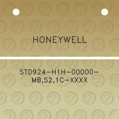 honeywell-std924-h1h-00000-mbs21c-xxxx