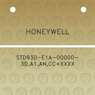 honeywell-std930-e1a-00000-3da1anccxxxx