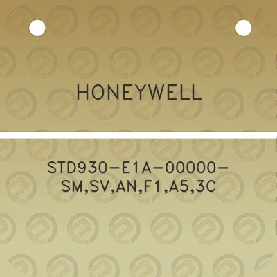 honeywell-std930-e1a-00000-smsvanf1a53c