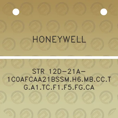 honeywell-str-12d-21a-1c0afcaa21bssmh6mbcctga1tcf1f5fgca