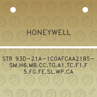 honeywell-str-93d-21a-1c0afcaa21bs-smh6mbcctga1tcf1f5fgfeslwpca