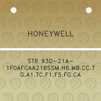 honeywell-str-93d-21a-1f0afcaa21bssmh6mbcctga1tcf1f5fgca