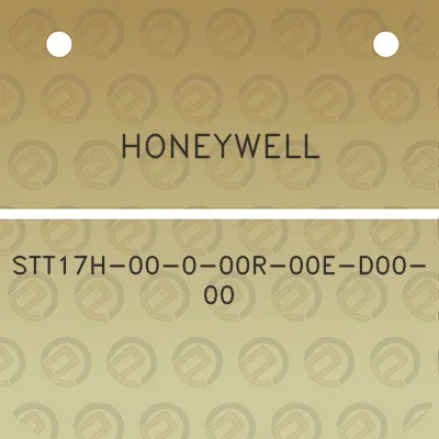 honeywell-stt17h-00-0-00r-00e-d00-00