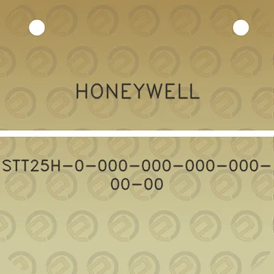 honeywell-stt25h-0-000-000-000-000-00-00