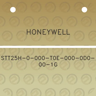 honeywell-stt25h-0-000-t0e-000-0d0-00-1g