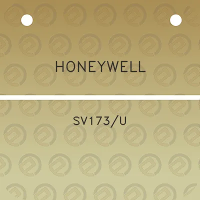 honeywell-sv173u