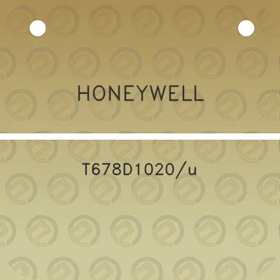 honeywell-t678d1020u