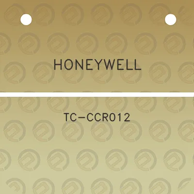 honeywell-tc-ccr012