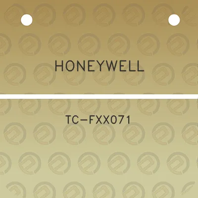 honeywell-tc-fxx071