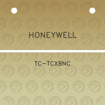 honeywell-tc-tcxbnc