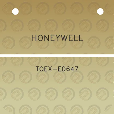 honeywell-toex-e0647