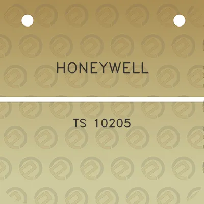 honeywell-ts-10205