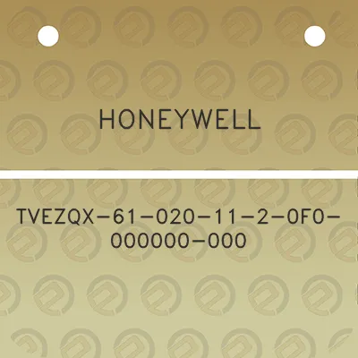 honeywell-tvezqx-61-020-11-2-0f0-000000-000