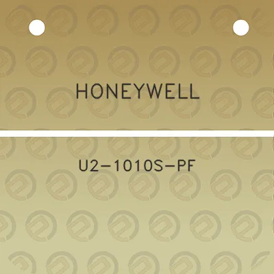 honeywell-u2-1010s-pf