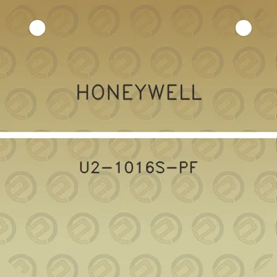 honeywell-u2-1016s-pf