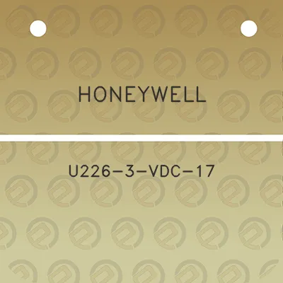 honeywell-u226-3-vdc-17