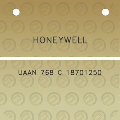 honeywell-uaan-768-c-18701250