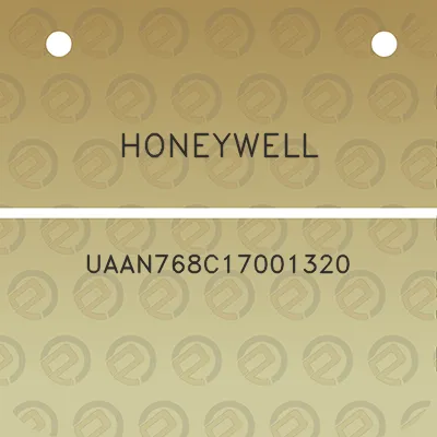 honeywell-uaan768c17001320