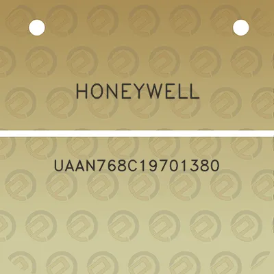 honeywell-uaan768c19701380