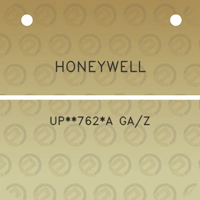 honeywell-up762a-gaz