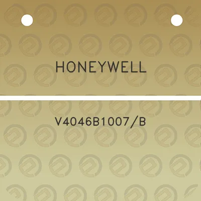 honeywell-v4046b1007b