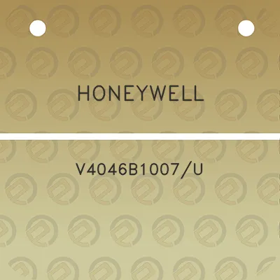 honeywell-v4046b1007u