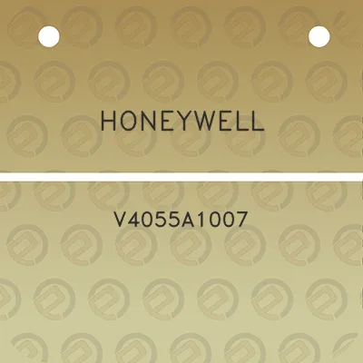 honeywell-v4055a1007